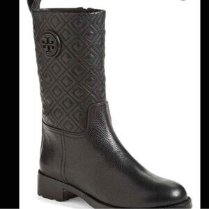Tory Burch Marion Mid calf quilted boots